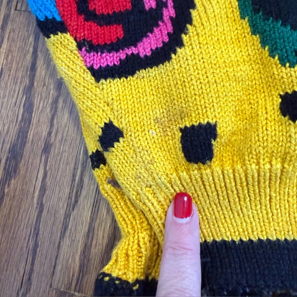 Christine Foley 90s Vintage Yellow Cardigan Sweater Size 2 - Picture 7 of 9